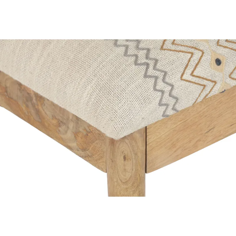 Банкетка Home ESPRIT Бежевый Разноцветный Древесина манго 113 X 35 X 45 CM